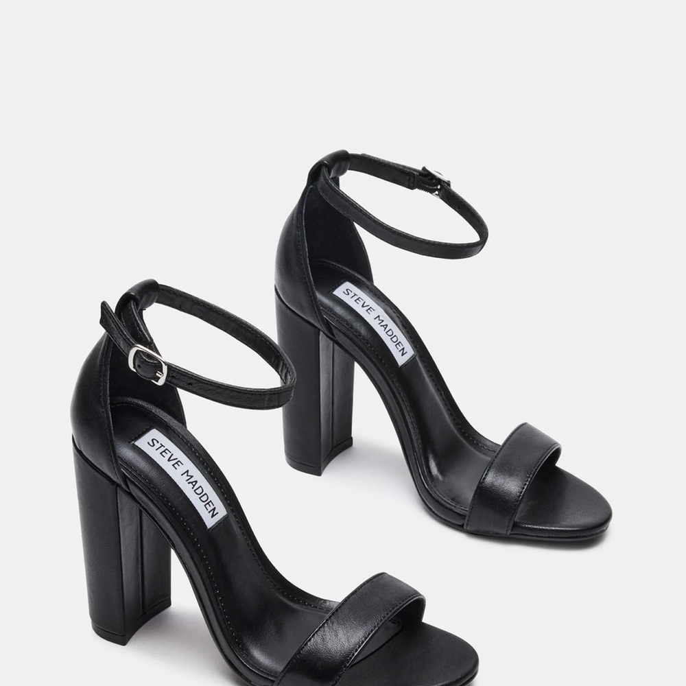 Steve Madden Elegant Black Block Heels